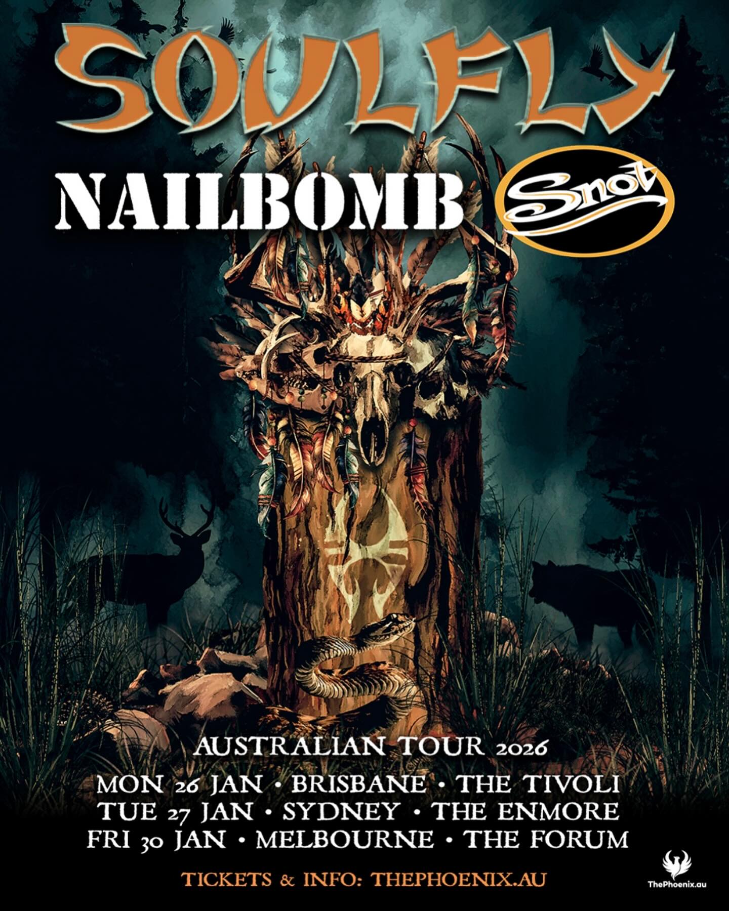 Nailbomb Tour Poster 2026